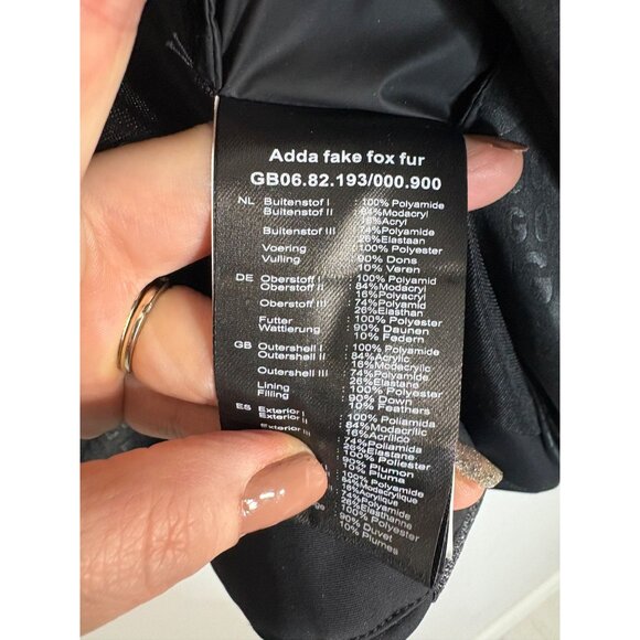 Goldbergh Chic Faux Fur Down Vest Black-sz US 8 - Picture 14 of 16